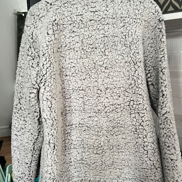 PINK Sherpa Quarter Zip hoodie - Picture 3 of 4